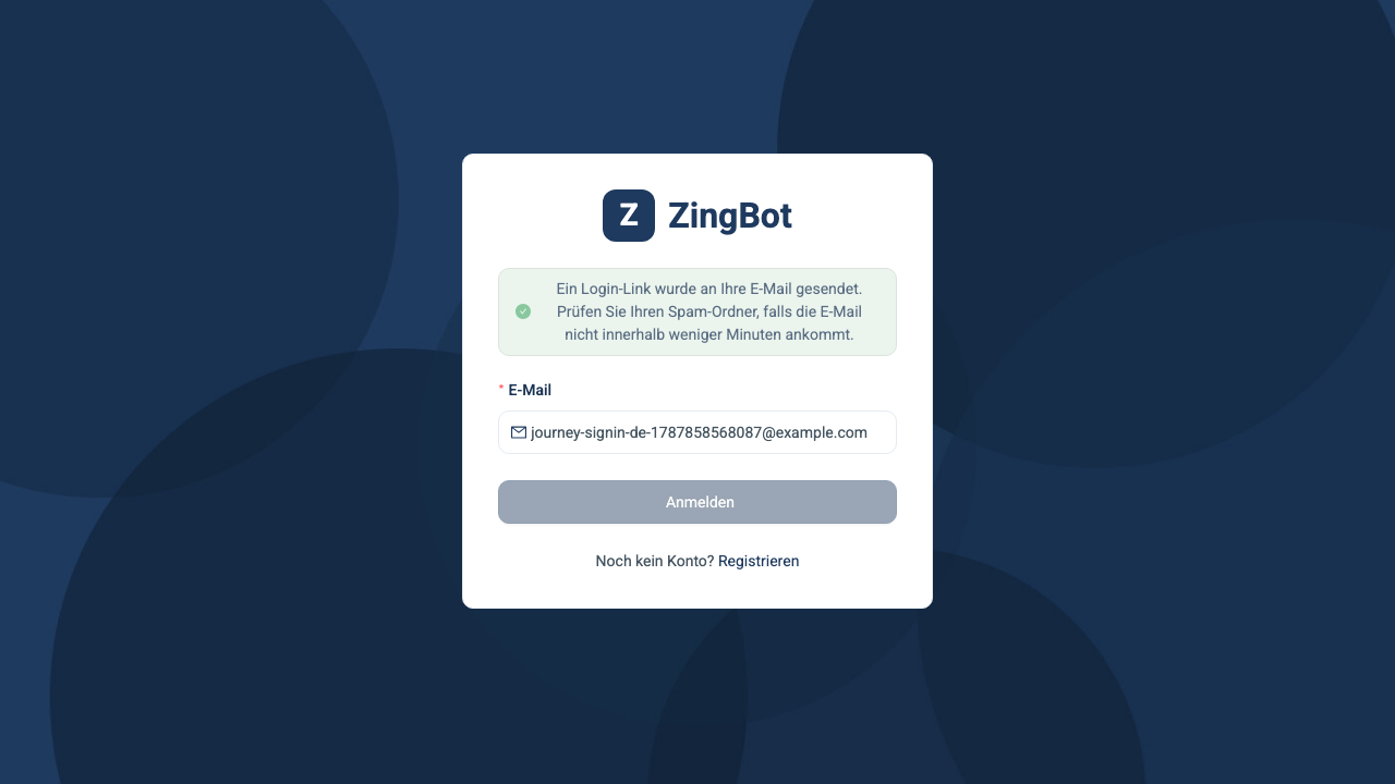 ZingBot Dashboard
