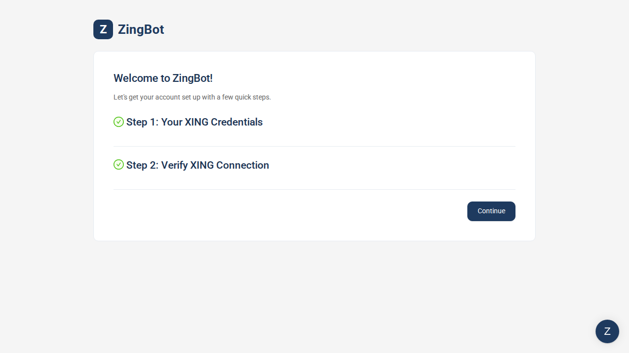 ZingBot Dashboard