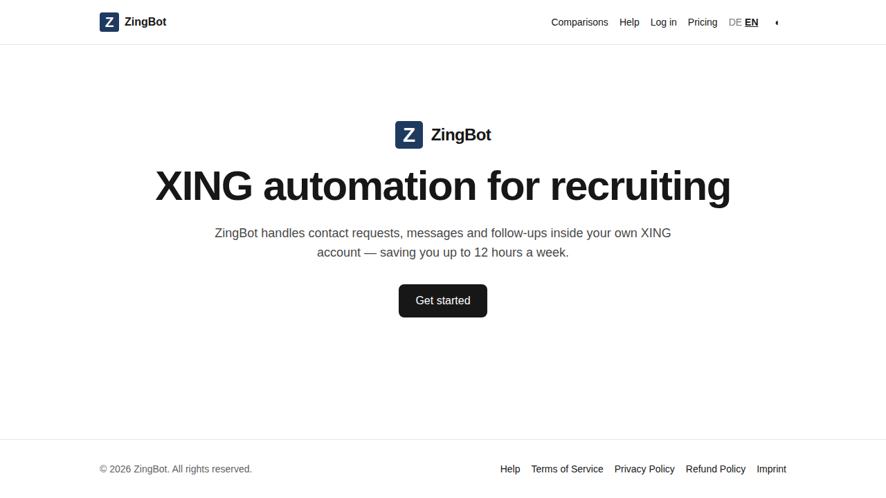 XING Automation for Recruiting | ZingBot