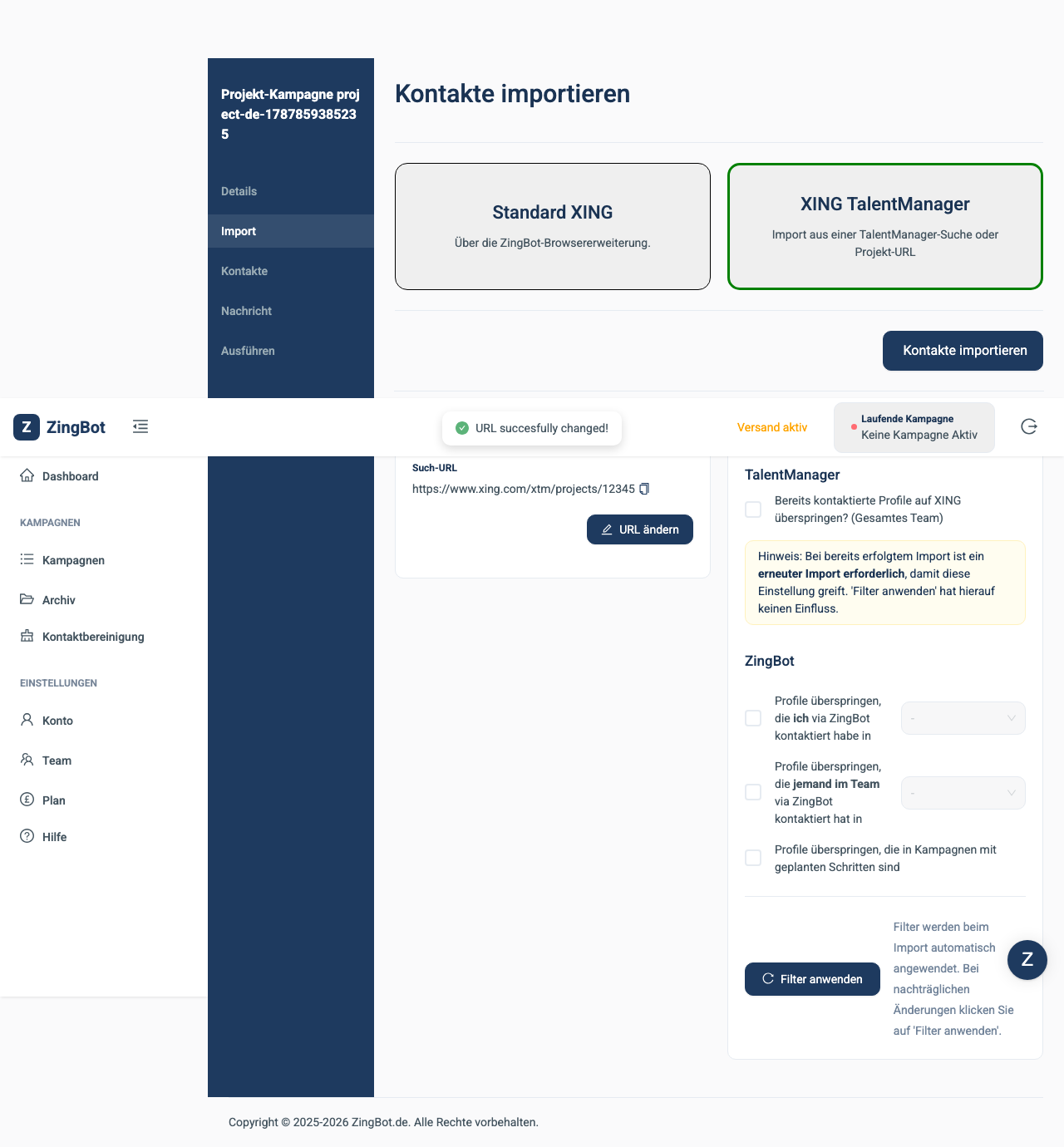 ZingBot Dashboard