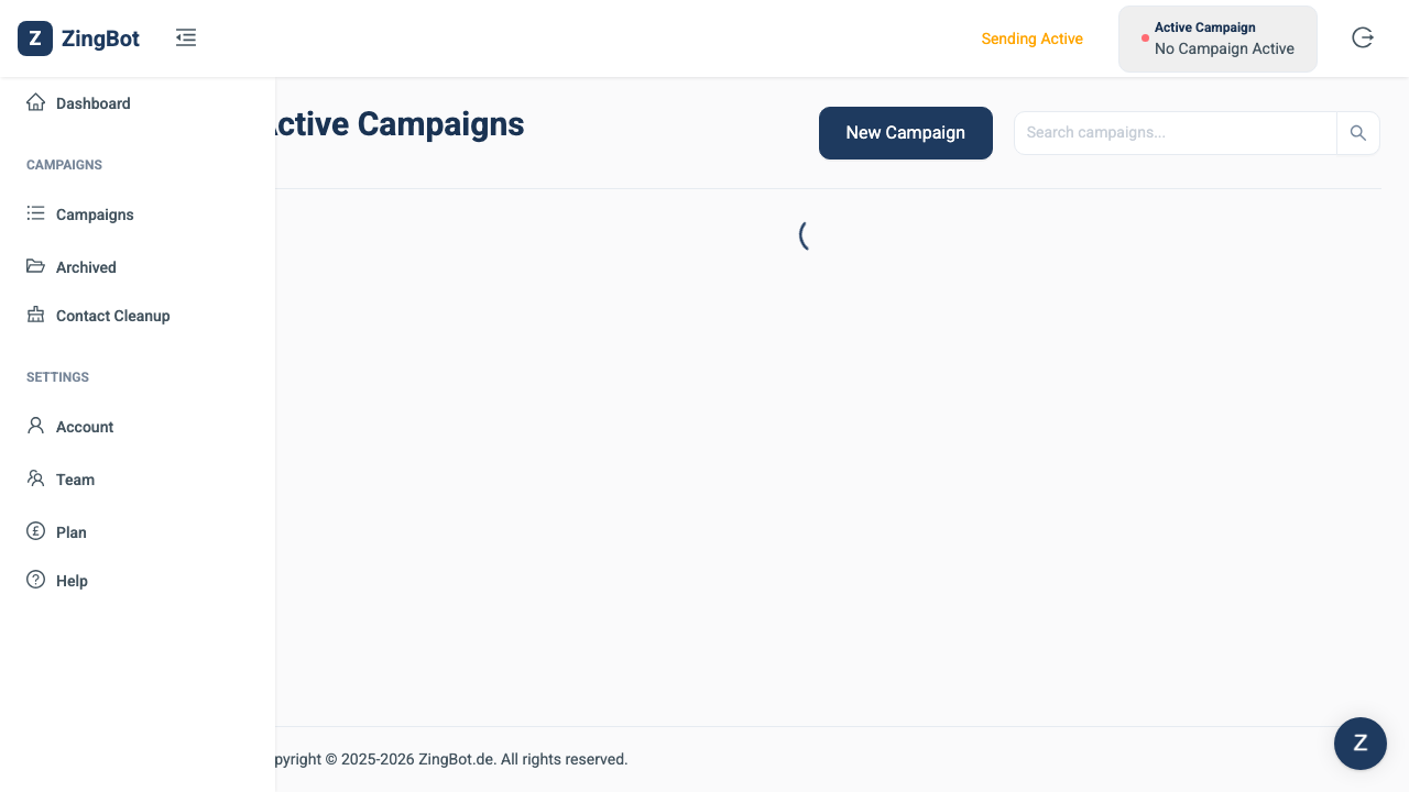 ZingBot Dashboard