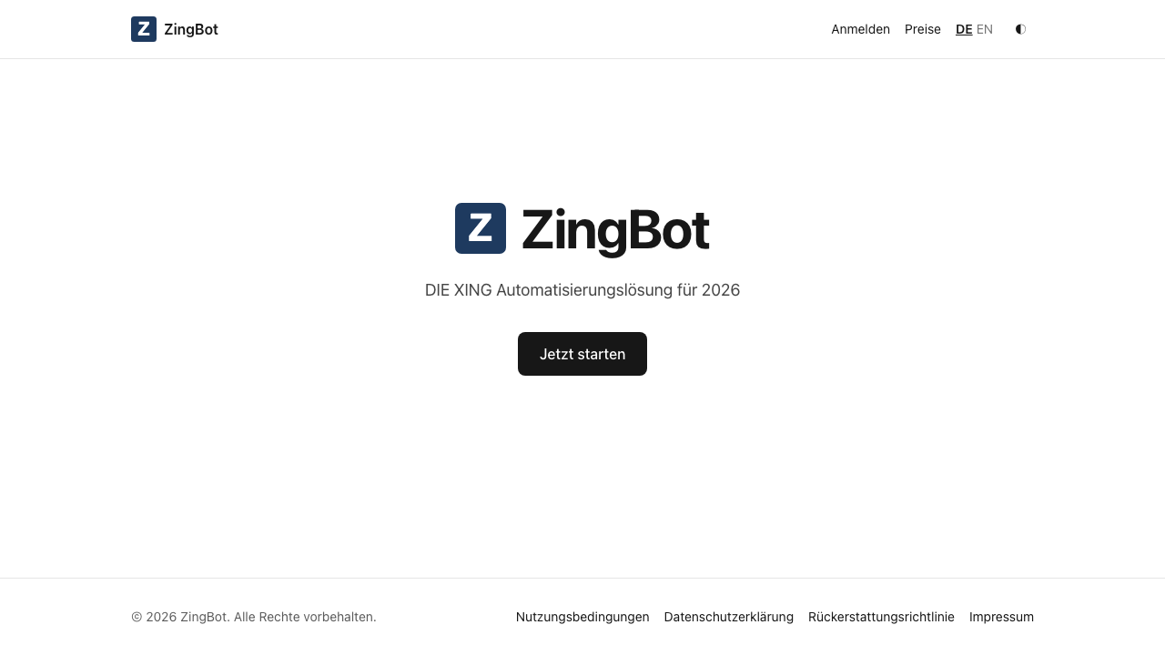 ZingBot - XING Automatisierung