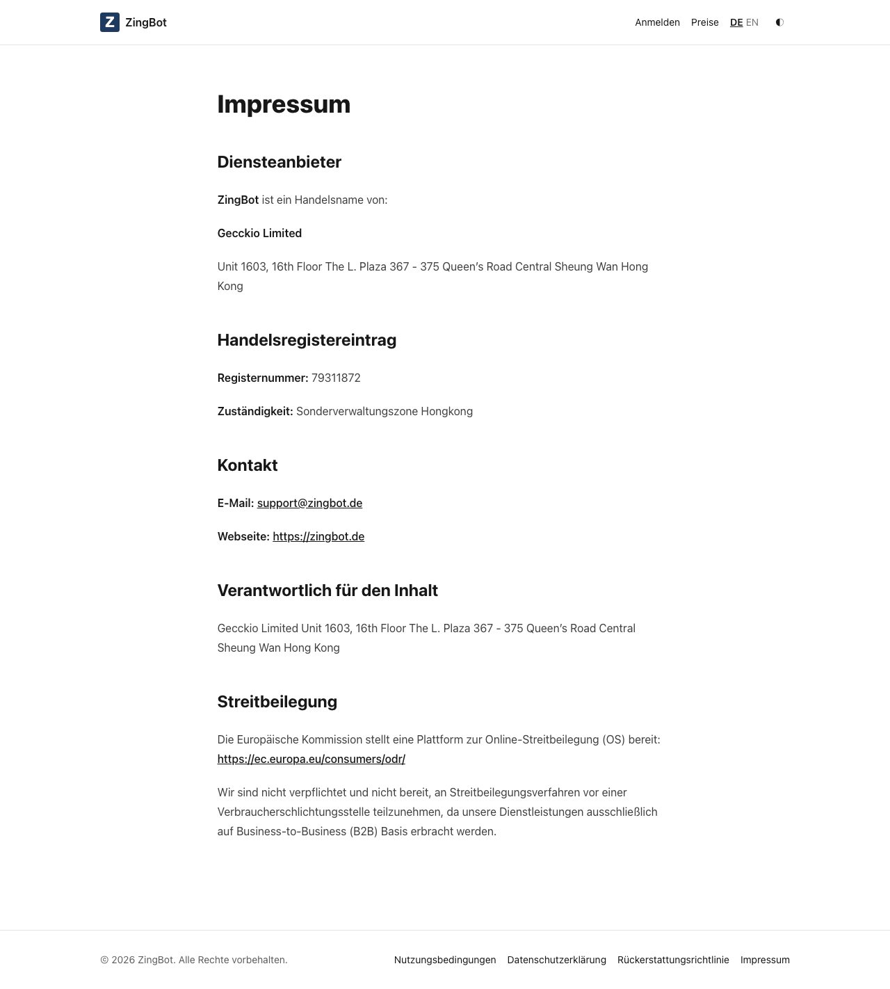 Impressum