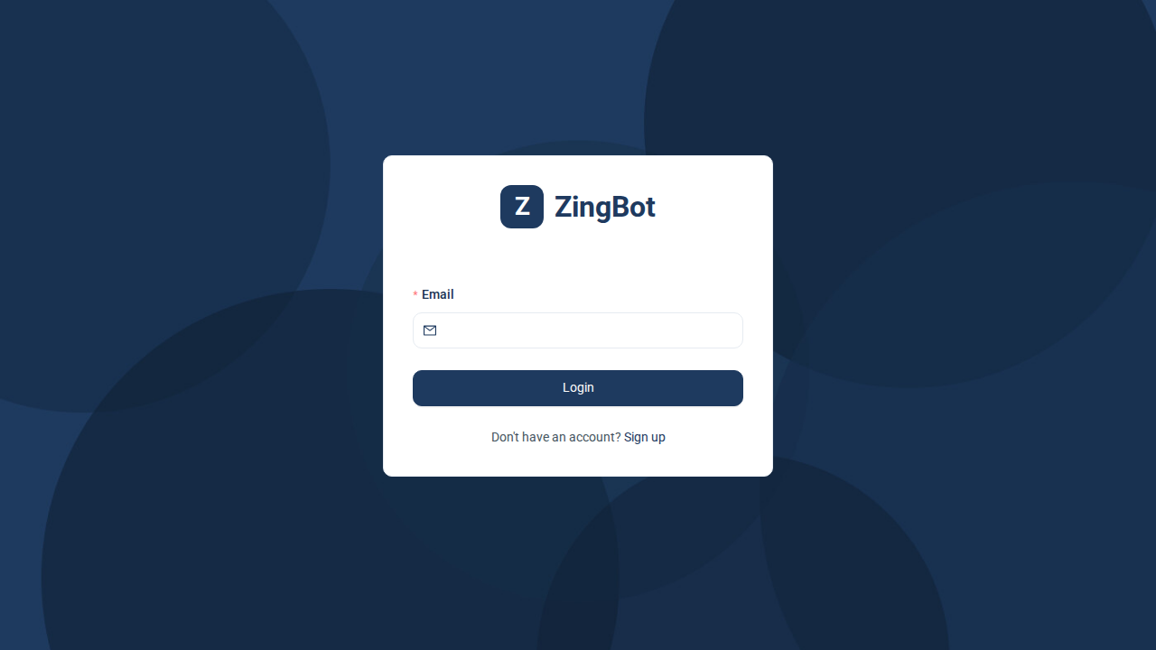 ZingBot Dashboard