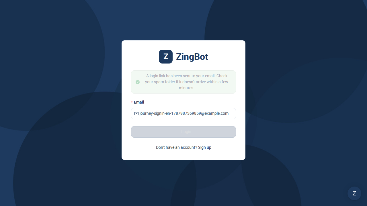 ZingBot Dashboard